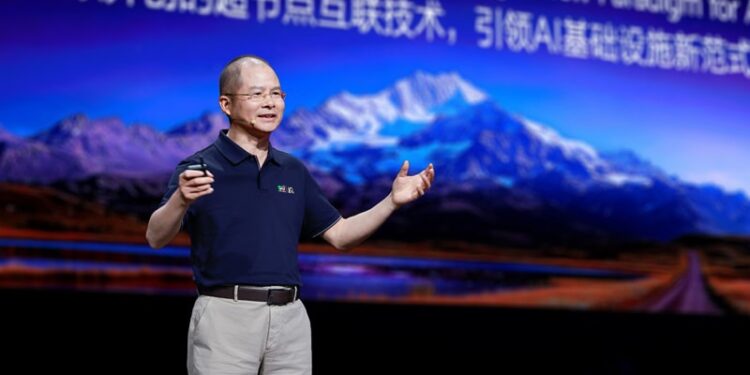 Huawei unveils plan to link thousands of AI chips into one supercomputer
