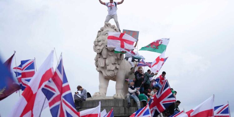 Far-right London rally draws record crowds and sparks violent clashes
