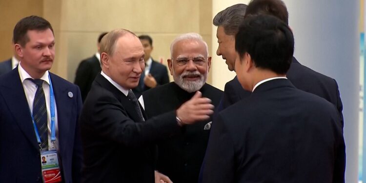Putin, Modi and Xi project unity at China summit amid calls for multipolar world