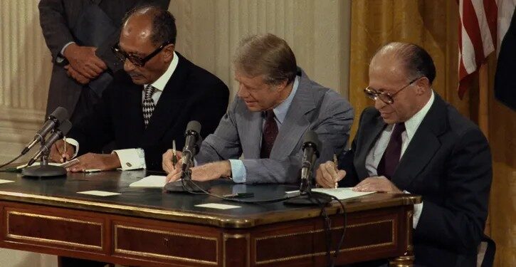 On this day in 1978: Anwar Sadat and Menachem Begin awarded Nobel Peace Prize