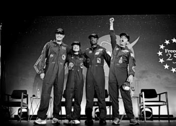 ‘Welcome home, Artemis’: crew returns after historic 10-day moon mission