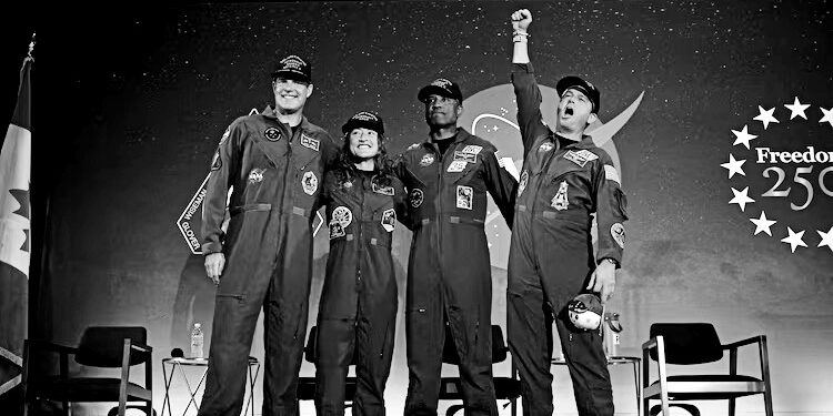 ‘Welcome home, Artemis’: crew returns after historic 10-day moon mission