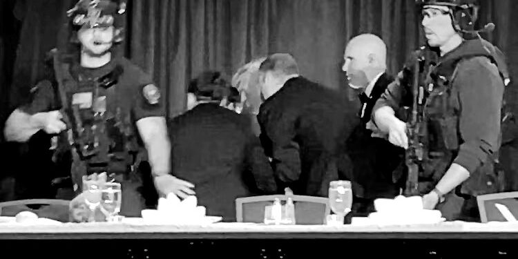 Trump evacuated after shots fired at White House correspondents’ dinner