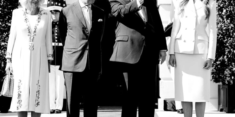 King Charles and Queen Camilla meet Trumps at White House during landmark state visit