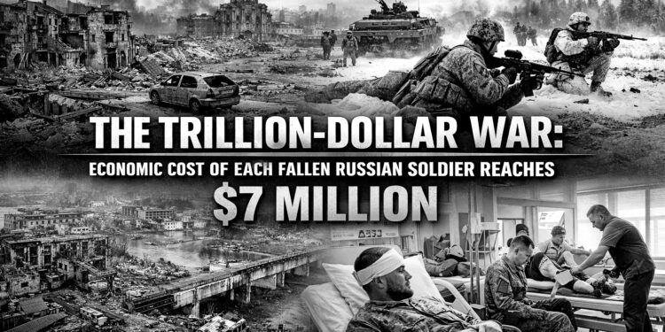 Trillion-dollar war: The economic cost of each fallen Russian soldier reaches $7 million