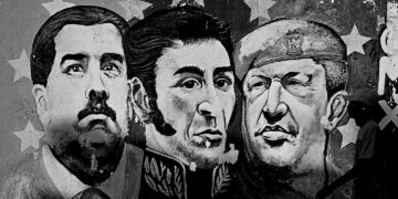 Venezuela’s leadership accused of rewriting history as images of past leaders removed
