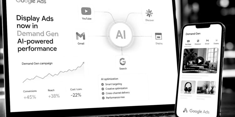 Google moves display ads into AI-first demand gen
