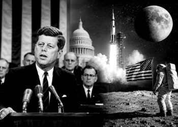 On this day in 1961: U.S. President John F. Kennedy committed the United States to land a man on the Moon by the end of the decade