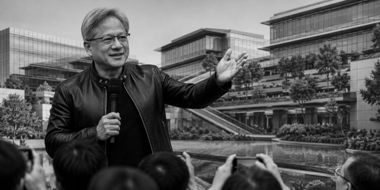 Nvidia deepens Taiwan base as Huang visits Taipei headquarters site