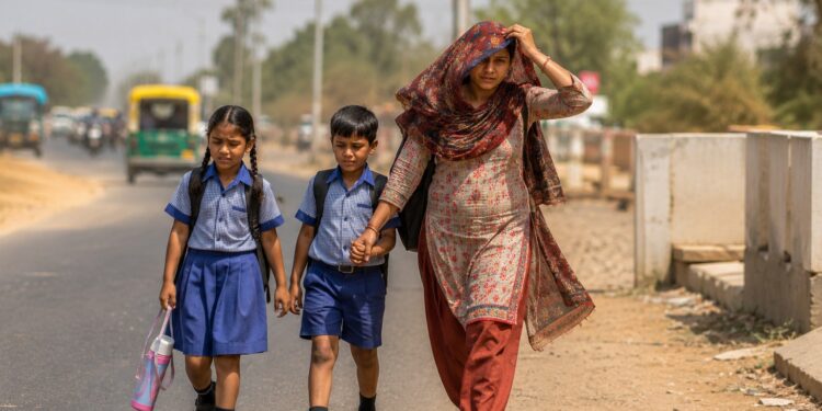 India’s heatwaves force school closures and drive women from the workforce