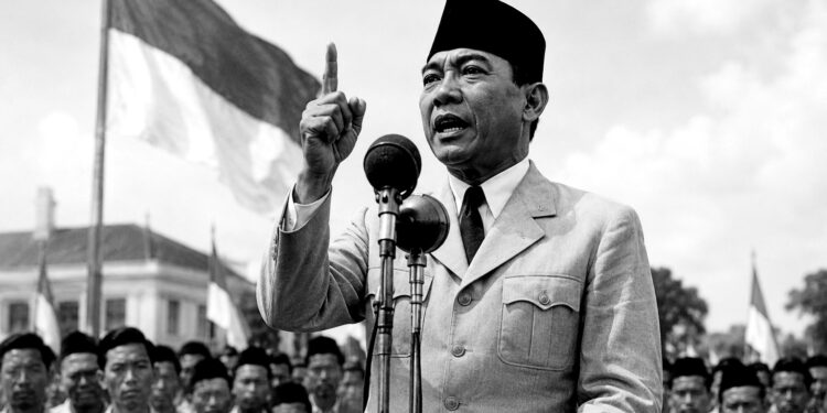 Indonesian nationalist leader Sukarno articulated the Pancasila—that became the founding philosophy of the independent Indonesian state