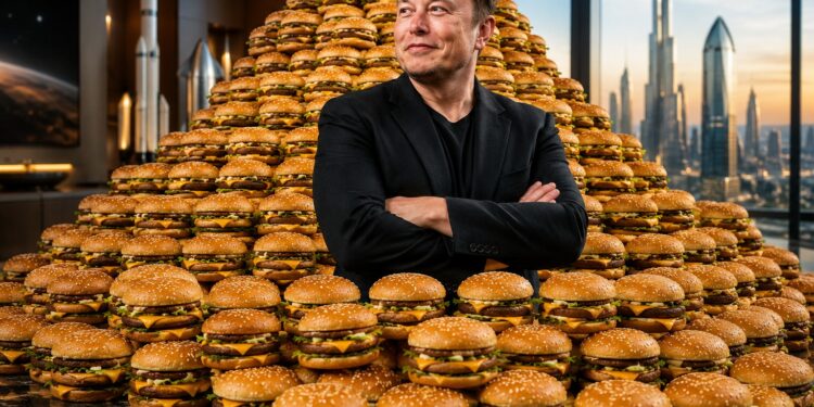 Elon Musk is worth 259,067,358,000 Big Macs