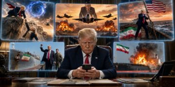 Trump floods Truth Social with surreal AI images and 2028 fantasies