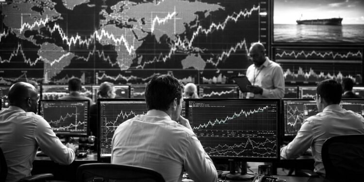 Global markets diverge as oil surges and investors await US jobs data