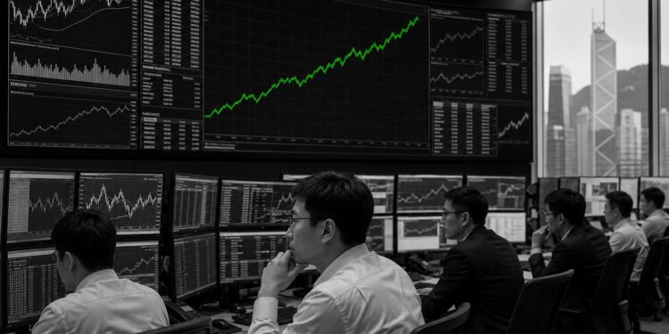 Asian markets advance as bond pressure eases