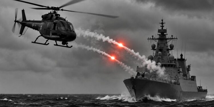 Russian warship fires flares at Danish helicopter as NATO downs drone over Lithuania