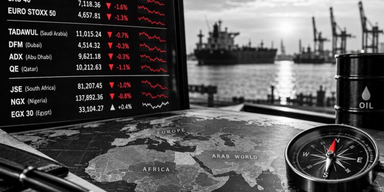 European, African and Arab markets face cautious Tuesday opening as oil and geopolitical risks dominate