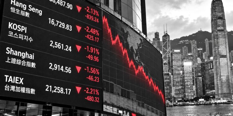 Asian markets close sharply lower as AI fears trigger renewed technology sell-off