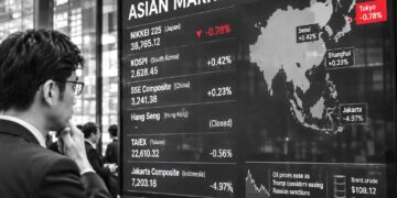 Asian markets open mixed as AI concerns and oil prices dominate Monday trading