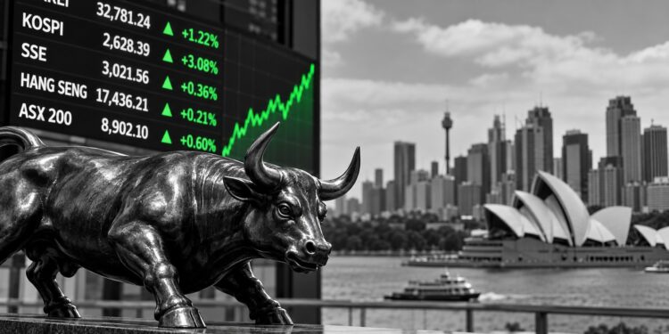 Asian and Australian markets open higher as AI rally lifts investor confidence