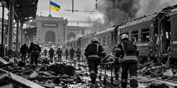 Outrage across Europe after Russian drone kills 14 at Dnipro railway station