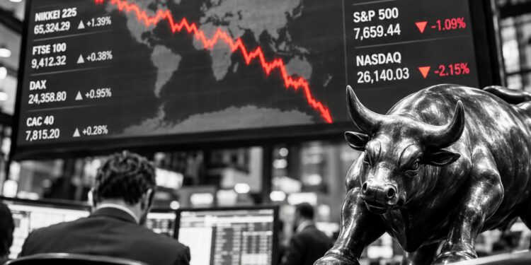 Global markets close mixed on Friday as Wall Street slumps and Europe and Asia recover