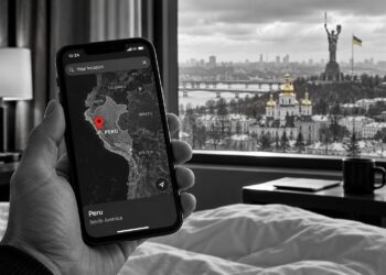 In Kyiv, your phone says you are in Peru – inside Ukraine’s invisible electronic war