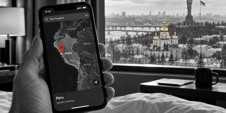 In Kyiv, your phone says you are in Peru – inside Ukraine’s invisible electronic war