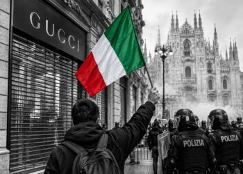 Milan’s luxury shops close as Italy prepares to deploy troops after violent protests