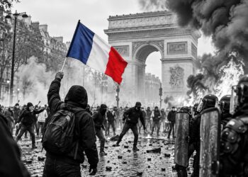 France erupts in riots as anger over living costs and education reaches boiling point