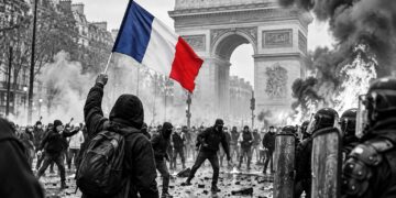 France erupts in riots as anger over living costs and education reaches boiling point