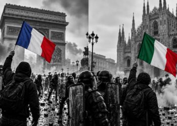 Europe’s protest wave: One headline, two different stories