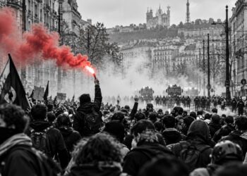 Hundreds of thousands march across France as protests over schools and policing intensify