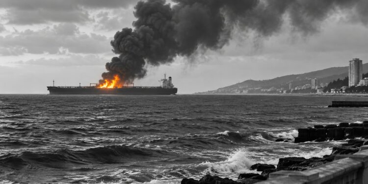 Tanker fire off Sochi follows reported naval drone attack