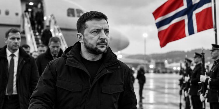 Zelenskyy arrives in Oslo for crucial talks with US and European leaders